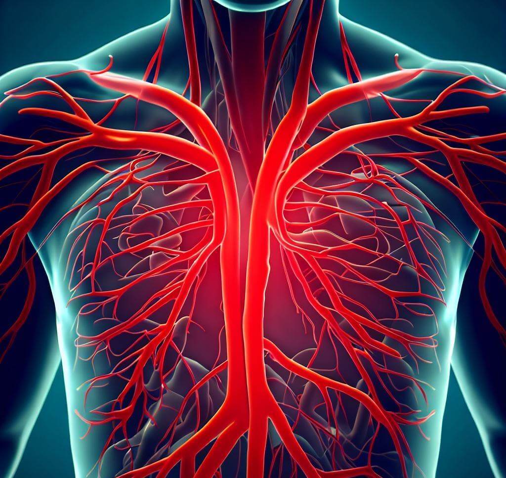 Arteries of the body- health and physio