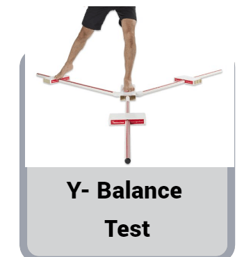 Y balance test
Y Balance Test (YBT) is a dynamic balance test that assesses an individual's ability to reach in three different directions, ( anterior, posteromedial, and posterolateral) while maintaining balance on a single leg. The YBT is a quick and easy test to perform, and it can be used to assess the fitness level of  individuals of all ages.